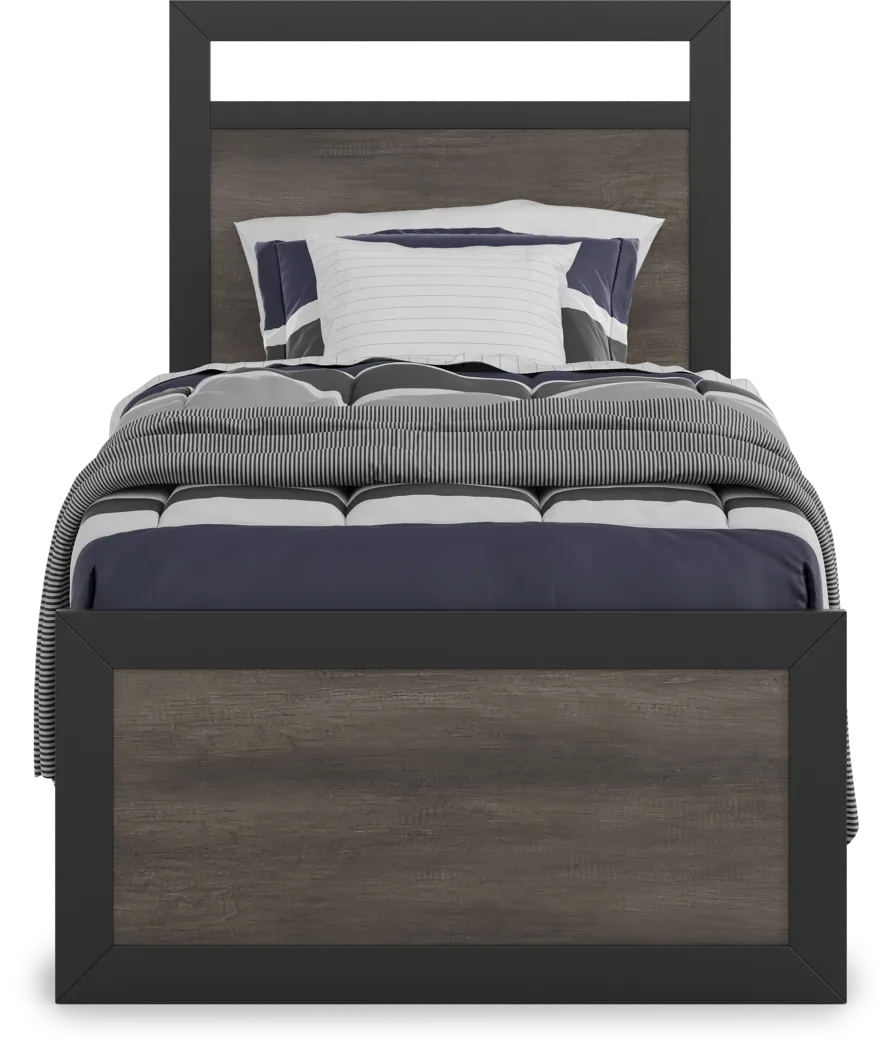 Kids Colefax Avenue Gray 5 Pc Twin Panel Bedroom - Thumbnail - Image 3