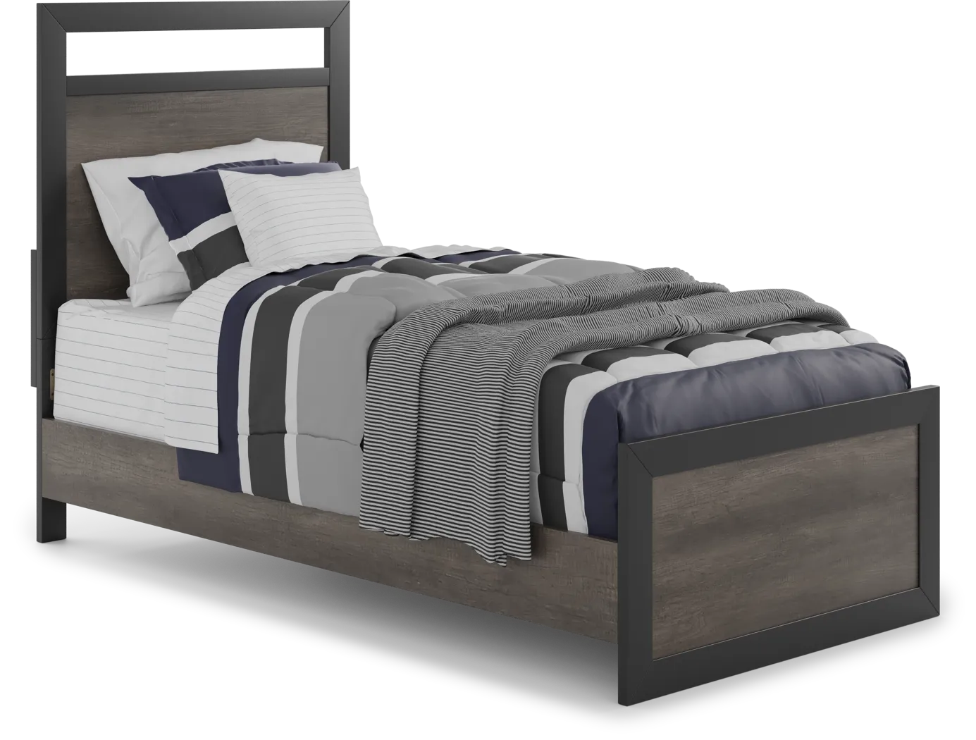 Kids Colefax Avenue Gray 5 Pc Twin Panel Bedroom - Thumbnail - Image 2