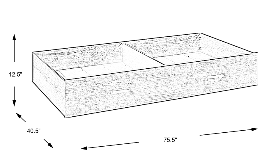Dimension Image. Please refer to the Dimension Tab on this page for dimension details.