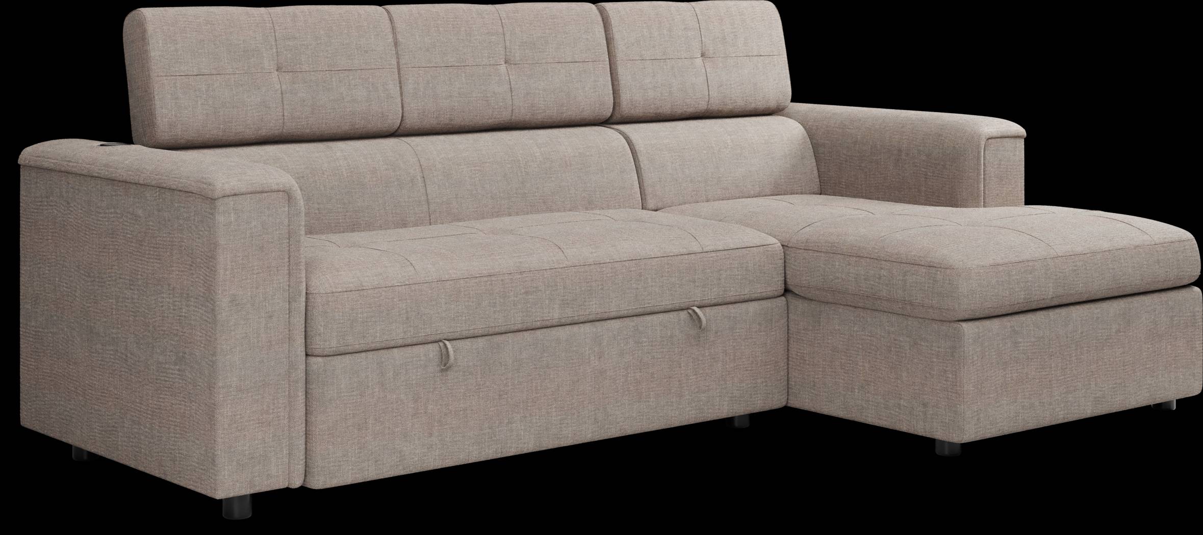 Coleford Brown 2 Pc Sleeper Sectional - Thumbnail - Image 3