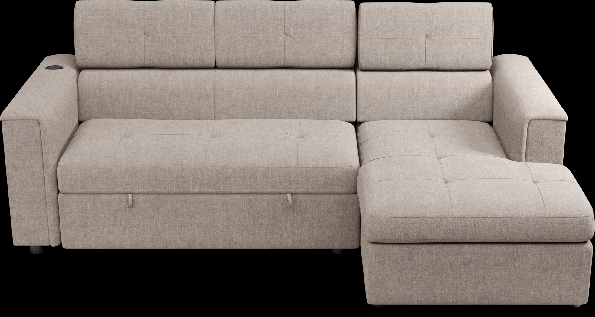 Coleford Brown 2 Pc Sleeper Sectional - Thumbnail - Image 4