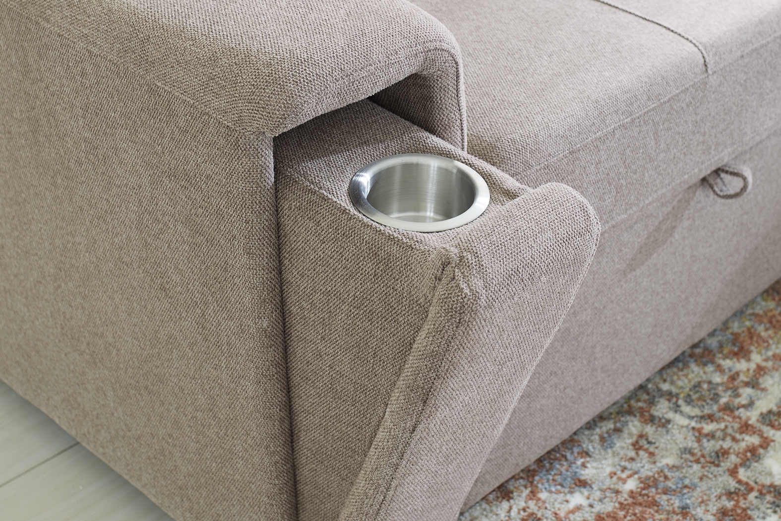 Coleford Brown 4 Pc Sleeper Sectional Living Room - Thumbnail - Image 7