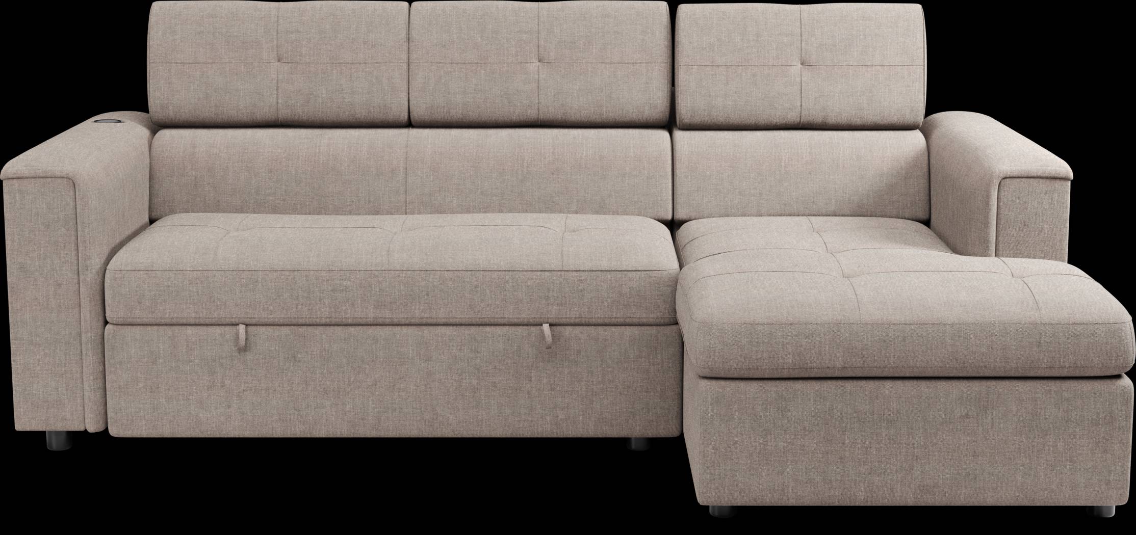 Coleford Brown 2 Pc Sleeper Sectional - Thumbnail - Image 1