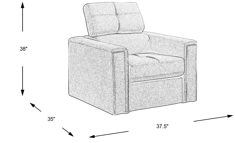 Dimension Image. Please refer to the Dimension Tab on this page for dimension details.