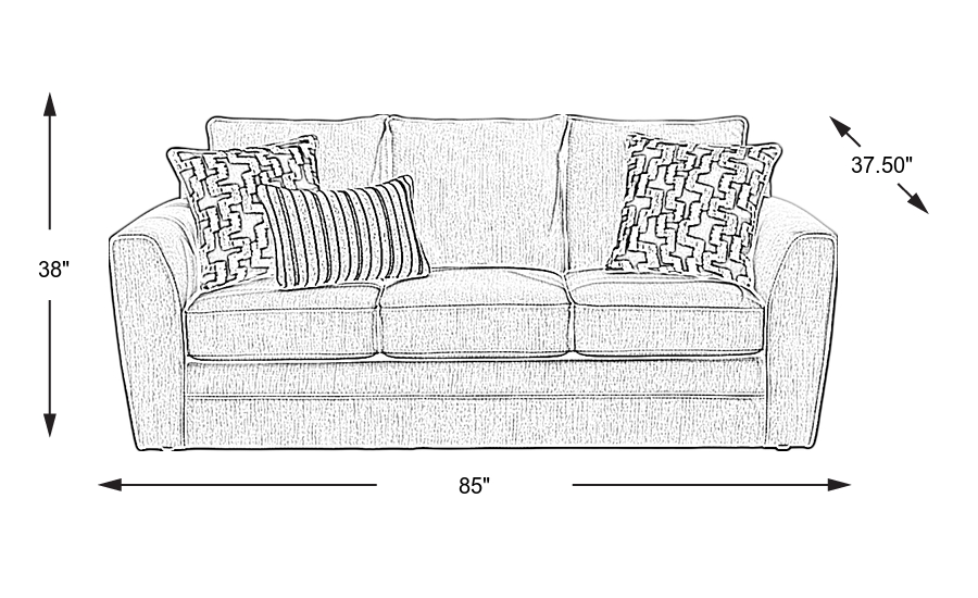 Dimension Image. Please refer to the Dimension Tab on this page for dimension details.