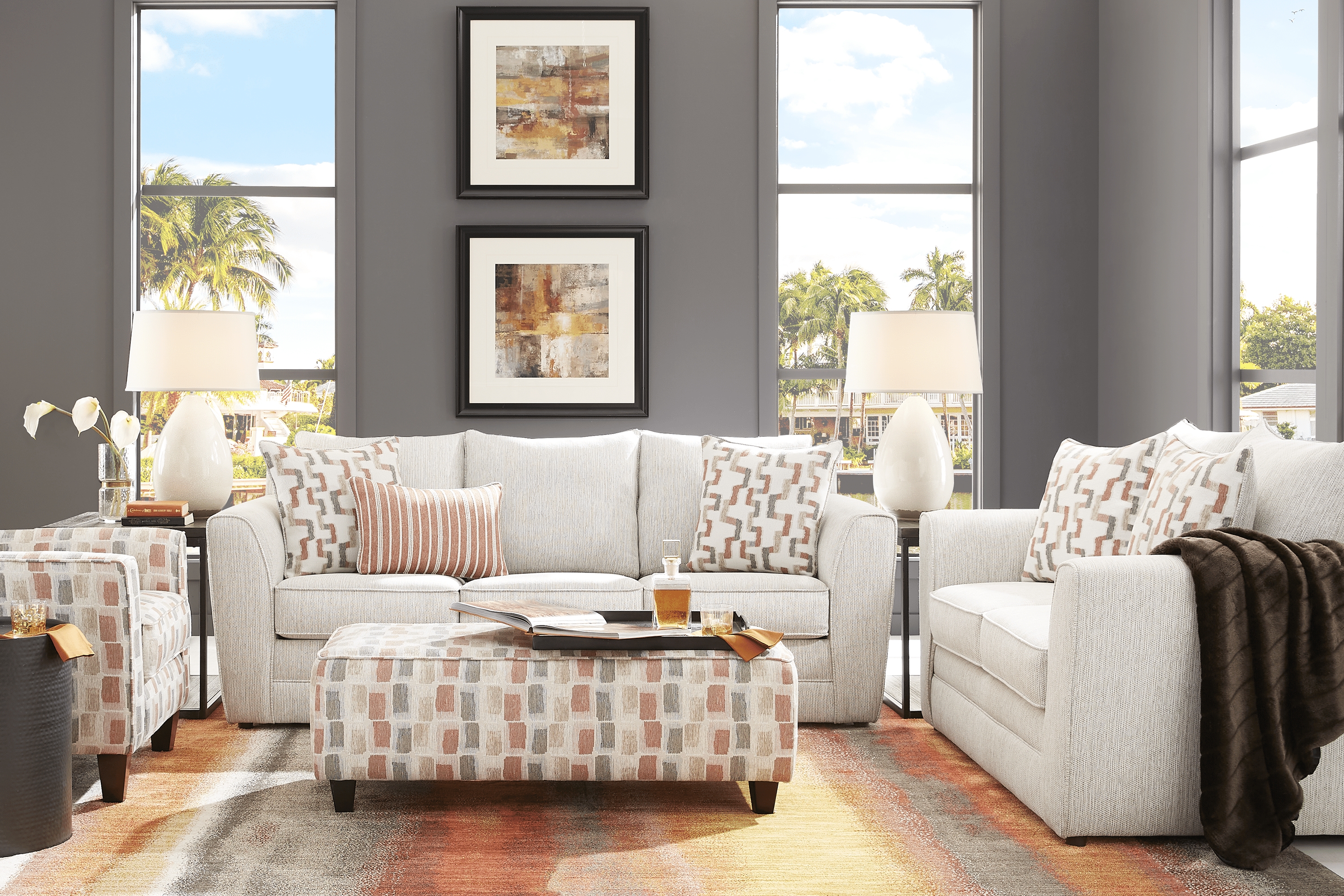 Colesby Gray 3 Pc Living Room - Thumbnail - Image 1