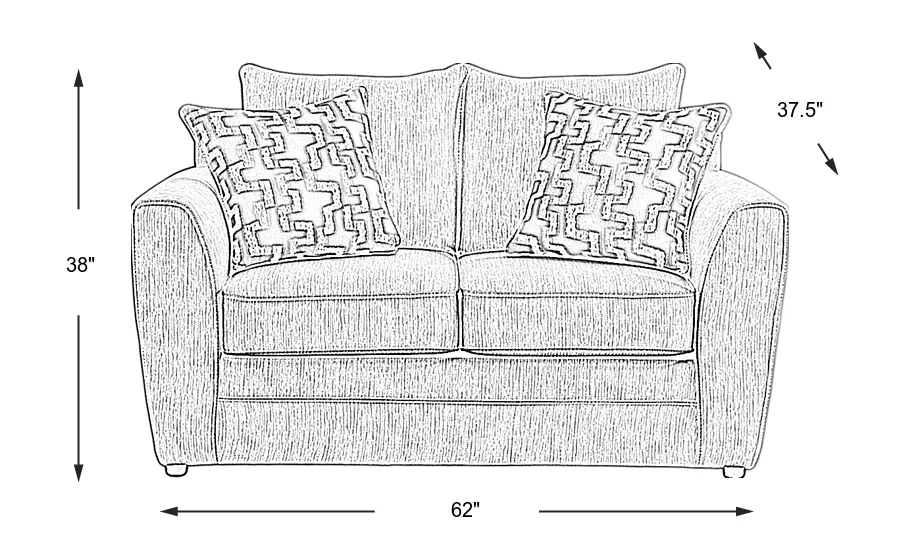 Dimension Image. Please refer to the Dimension Tab on this page for dimension details.