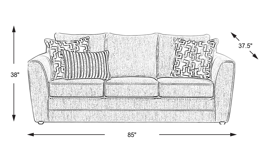 Dimension Image. Please refer to the Dimension Tab on this page for dimension details.