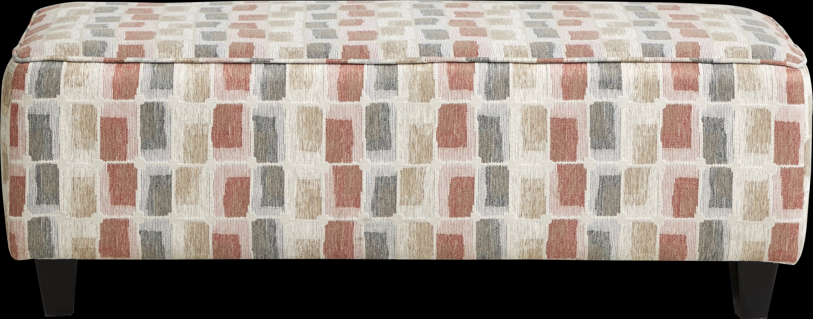 Colesby Orange Cocktail Ottoman - Thumbnail - Image 2