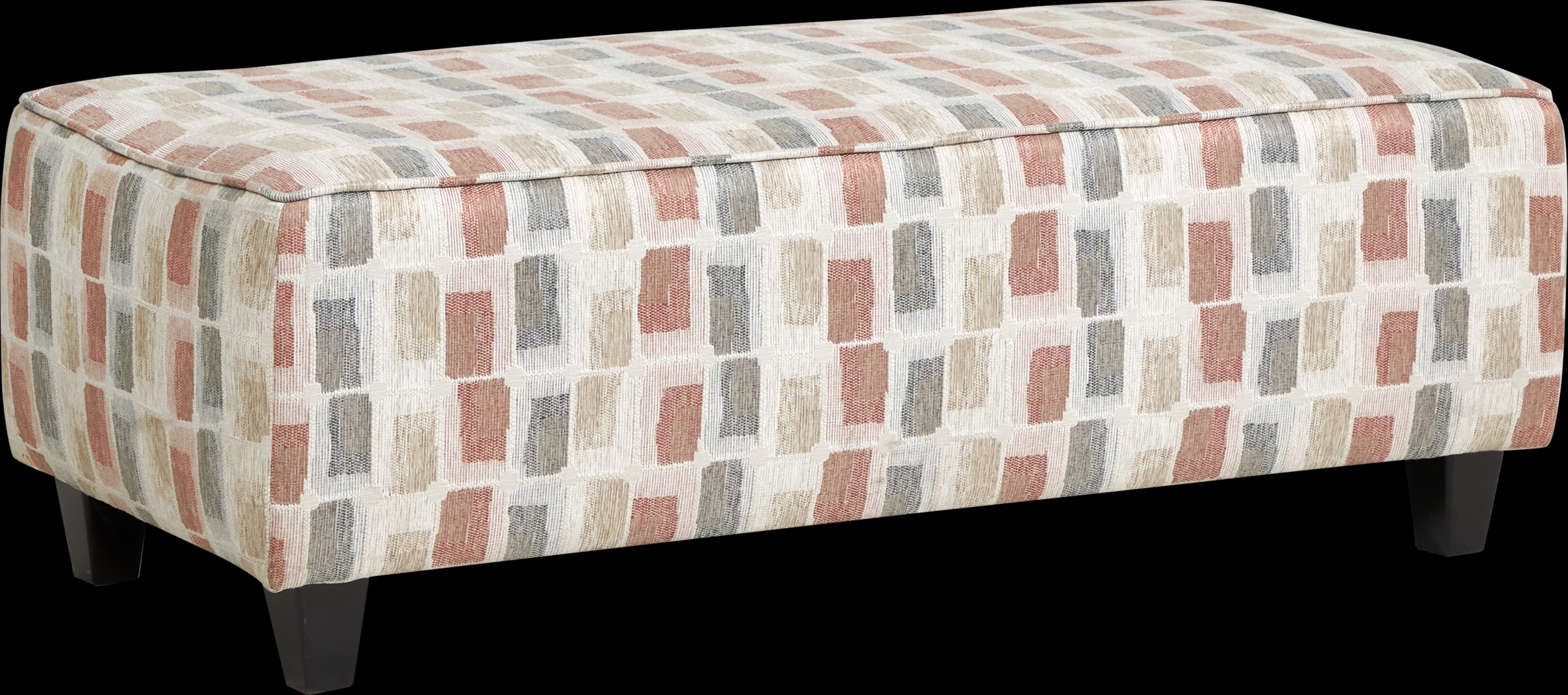 Colesby Orange Cocktail Ottoman - Thumbnail - Image 1