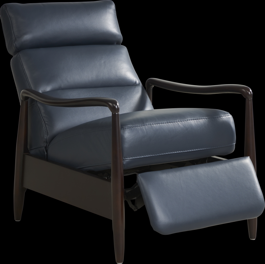 Coleston Blue Push Back Recliner - Thumbnail - Image 4