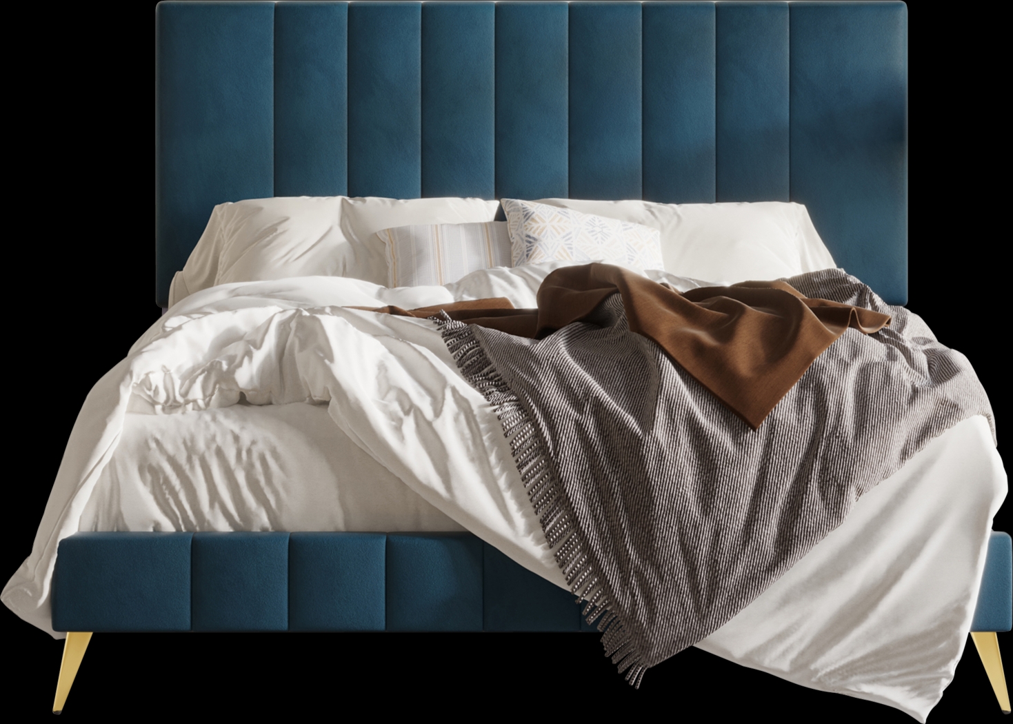 Coleta Blue Full Bed - Thumbnail - Image 3