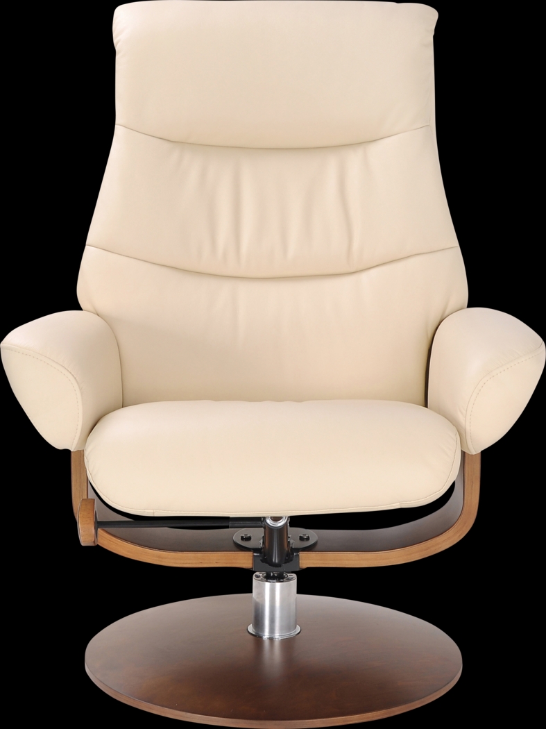 Colewood Cream Recliner & Ottoman - Thumbnail - Image 3