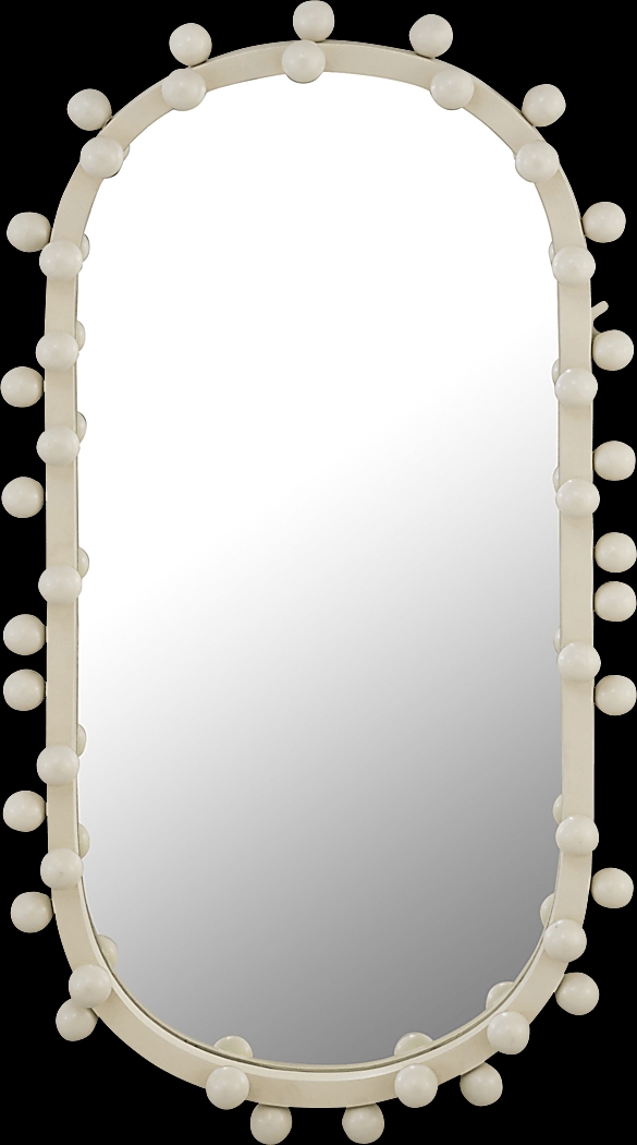Collee II Ivory Mirror - Thumbnail - Image 1