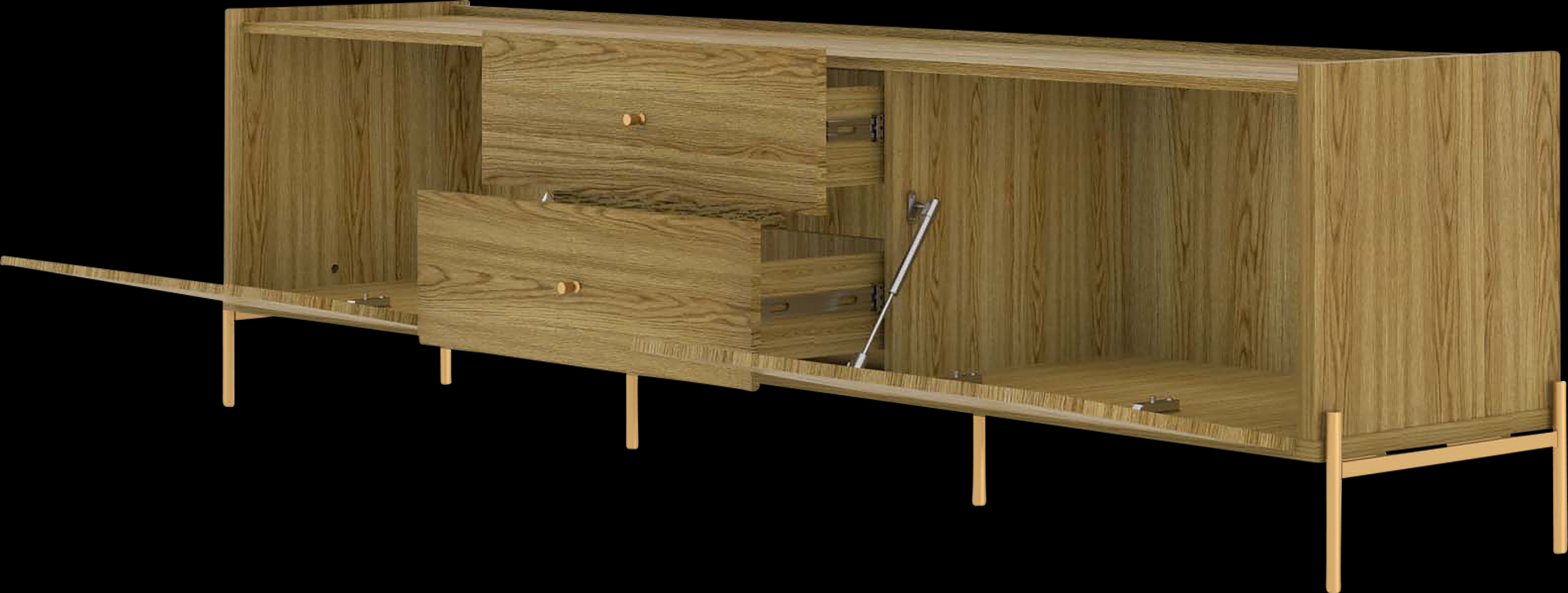 Colletta I Brown 73 in. Console - Thumbnail - Image 4