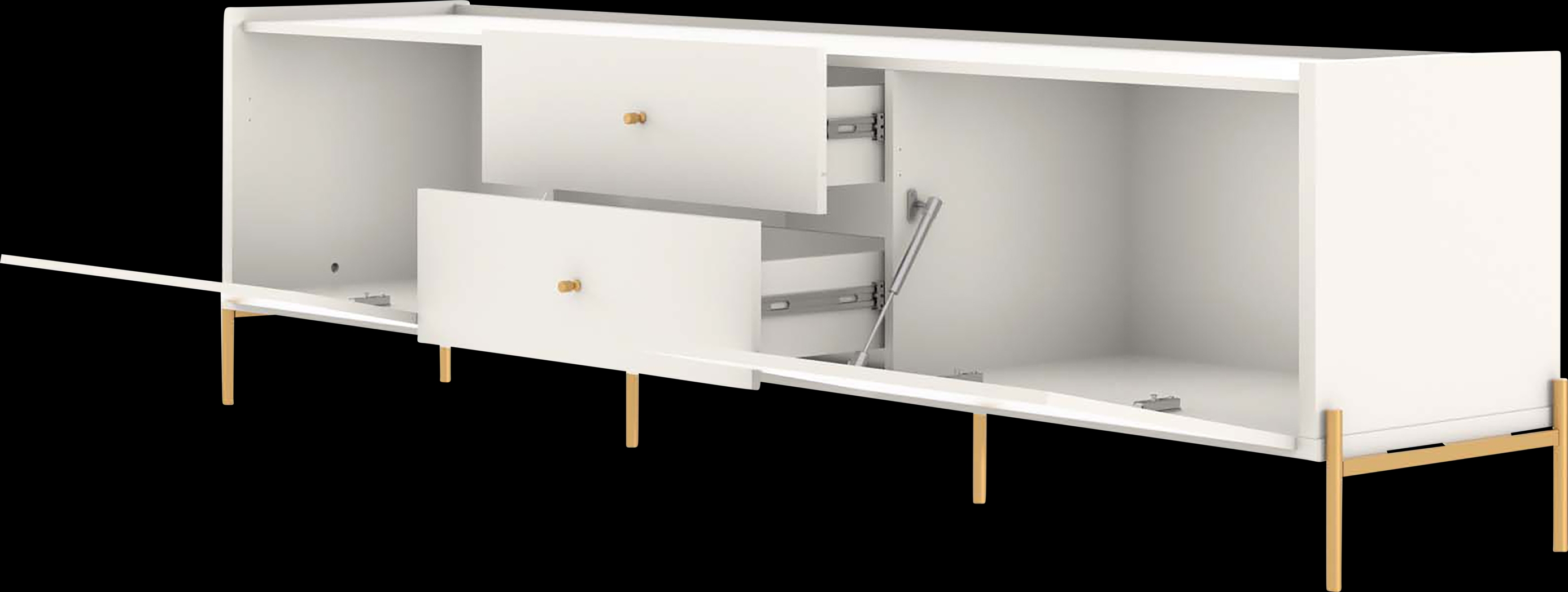 Colletta I Off-White 73 in. Console - Thumbnail - Image 2