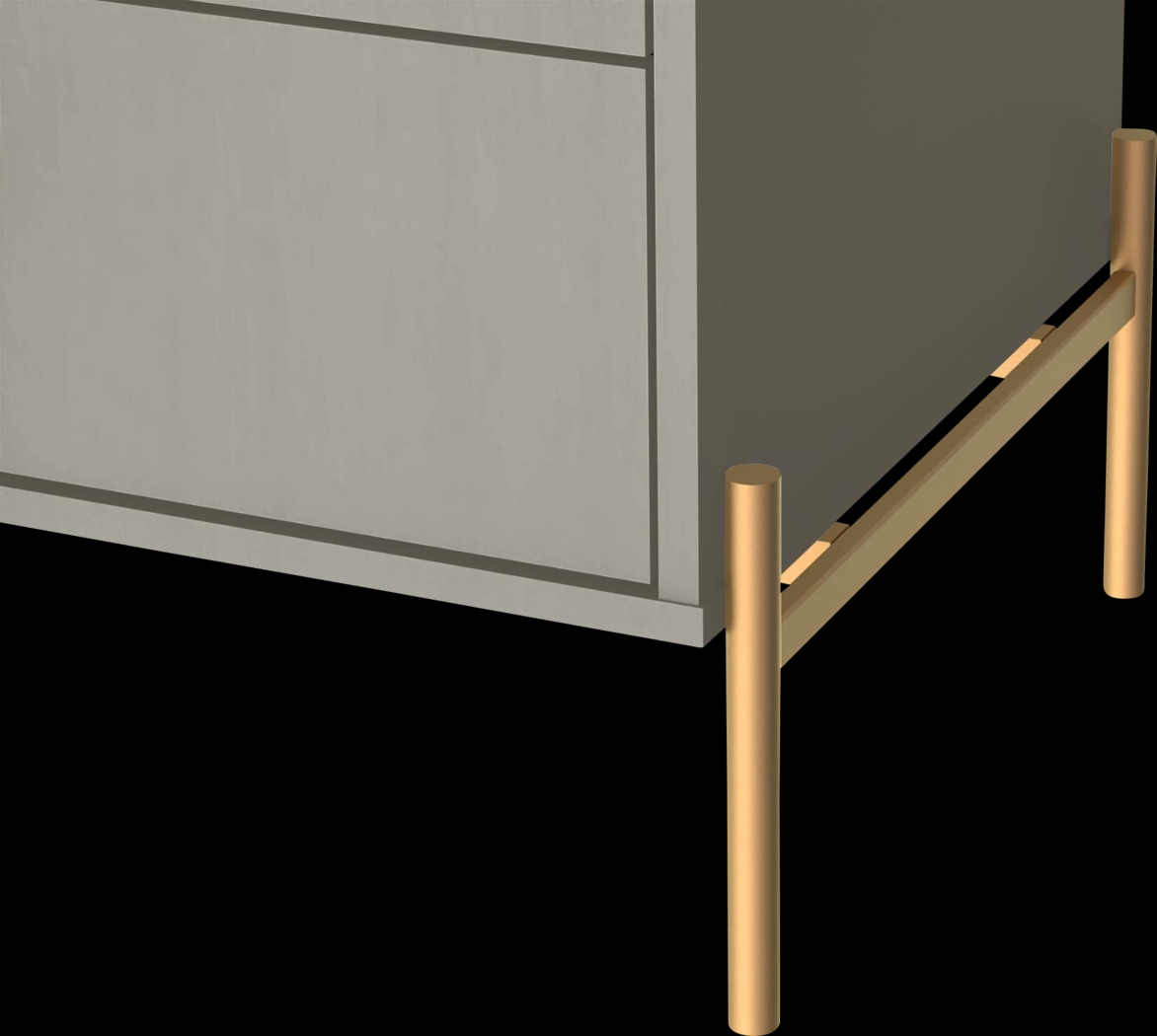 Colletta II Gray Nightstand - Thumbnail - Image 4