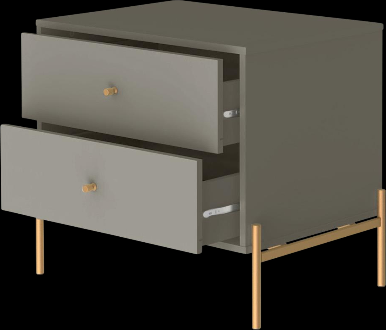 Colletta II Gray Nightstand - Thumbnail - Image 1