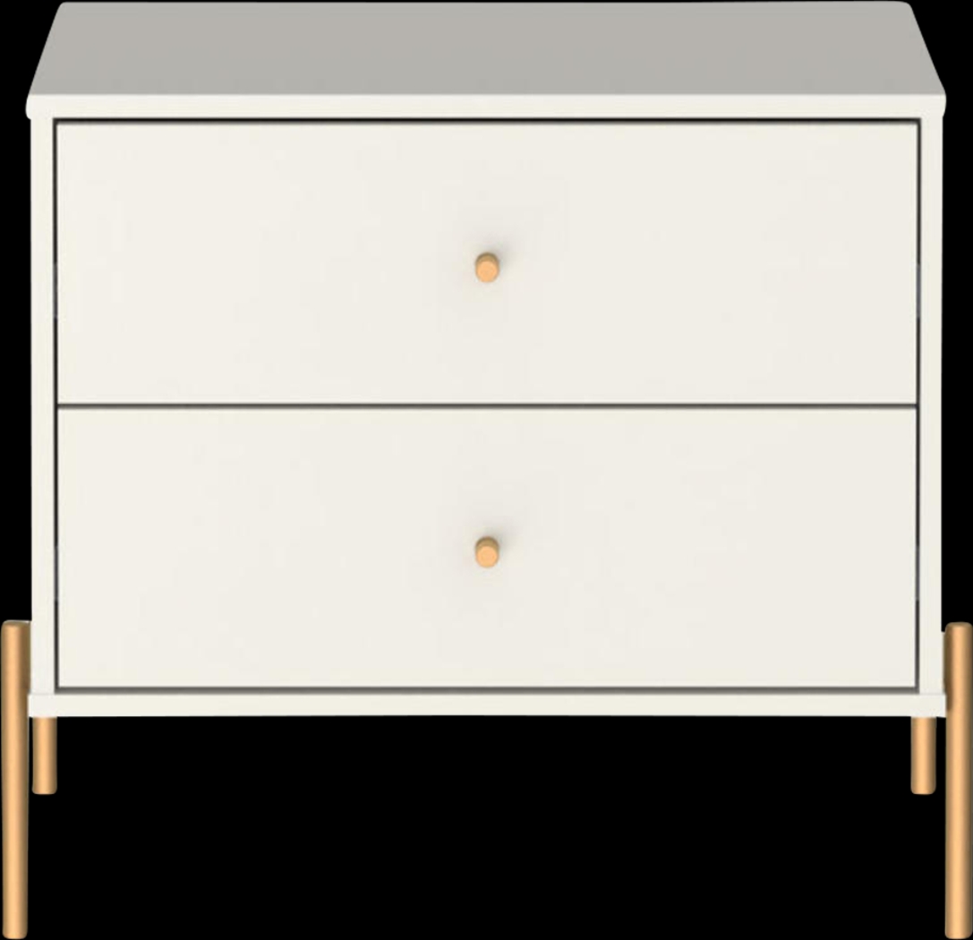 Colletta II Off-White Nightstand - Thumbnail - Image 1