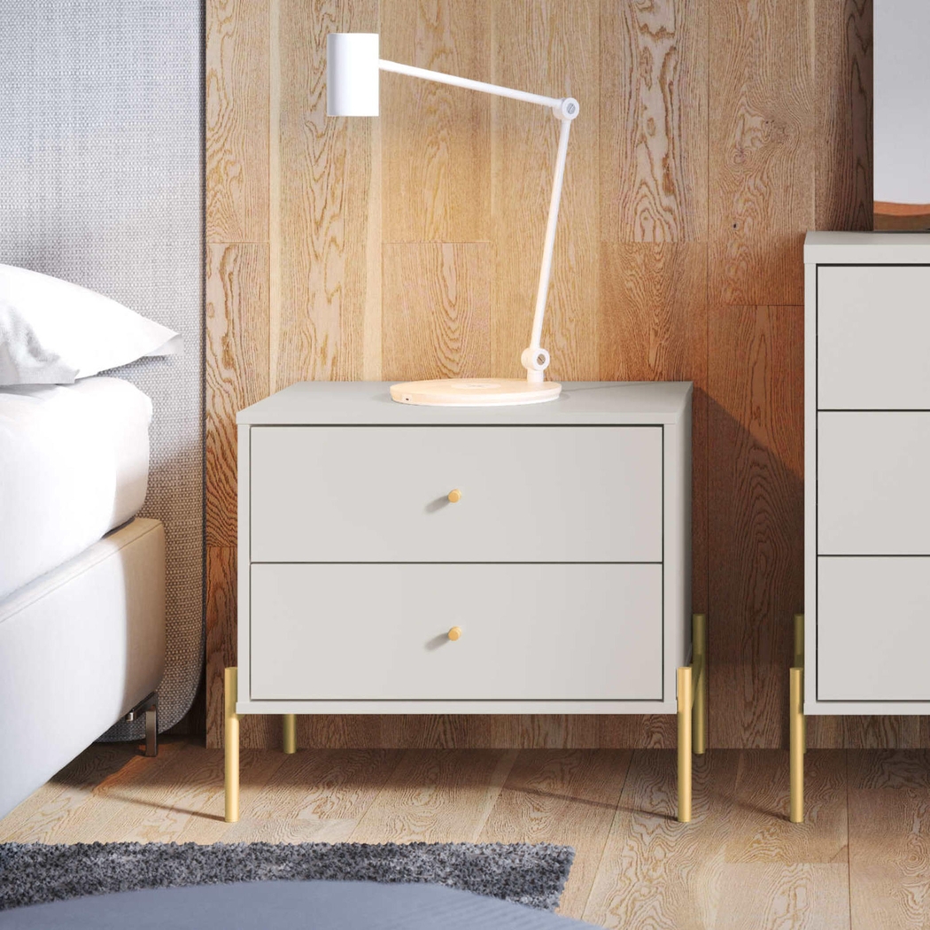 Colletta II White Nightstand - Thumbnail - Image 2
