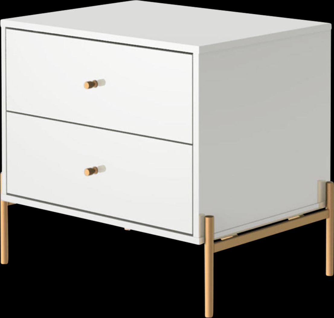 Colletta II White Nightstand - Thumbnail - Image 3