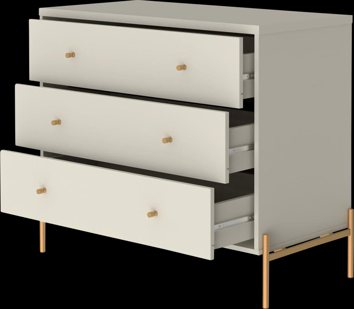 Colletta III Off-White Dresser - Thumbnail - Image 3
