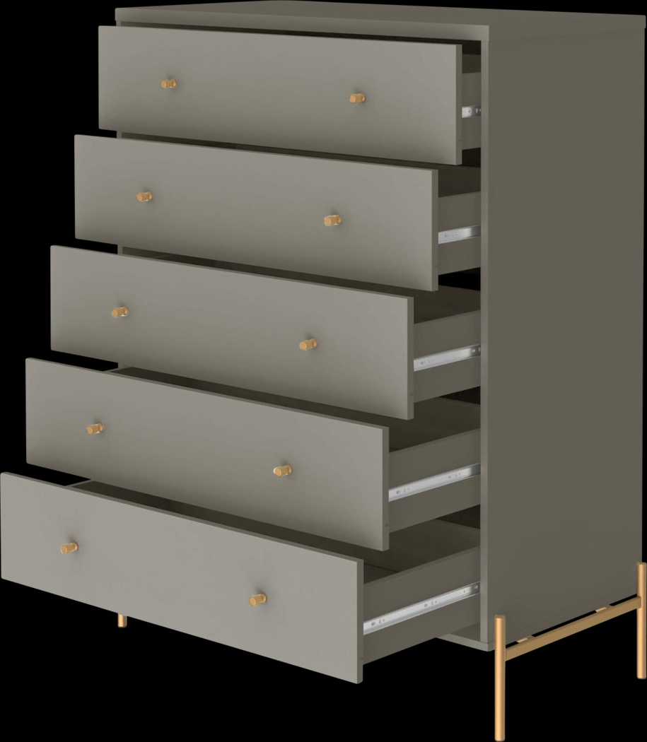 Colletta IV Gray Dresser - Thumbnail - Image 4