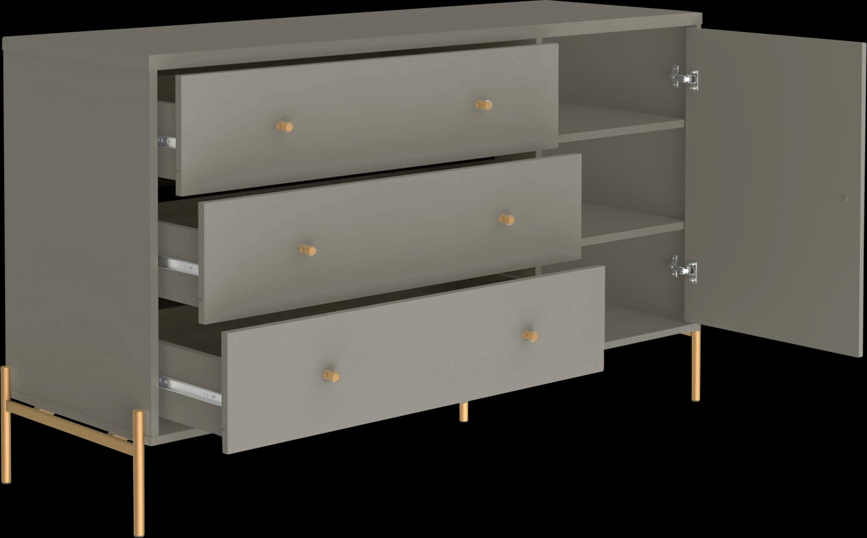 Colletta V Gray Dresser - Thumbnail - Image 3