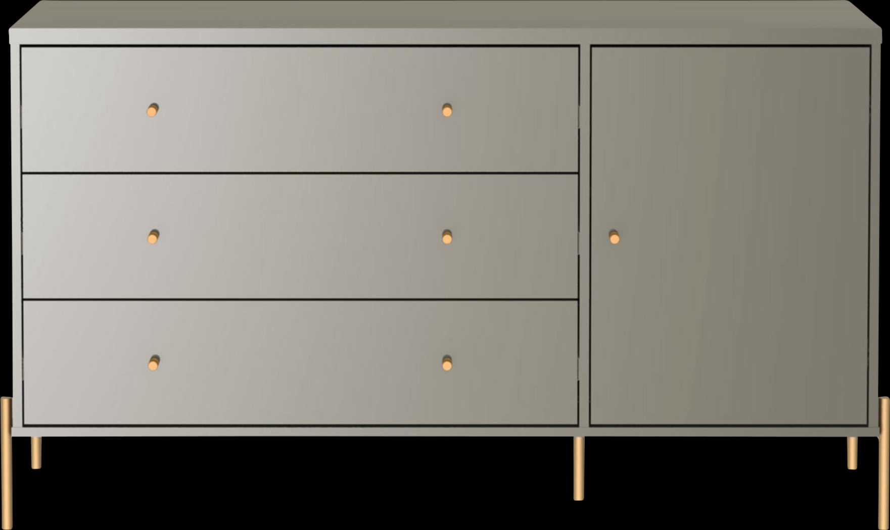 Colletta V Gray Dresser - Thumbnail - Image 1