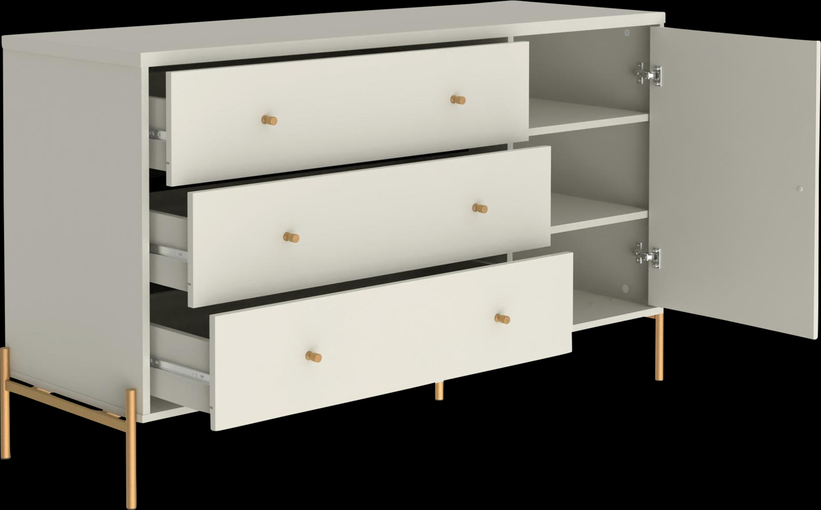 Colletta V Off-White Dresser - Thumbnail - Image 6