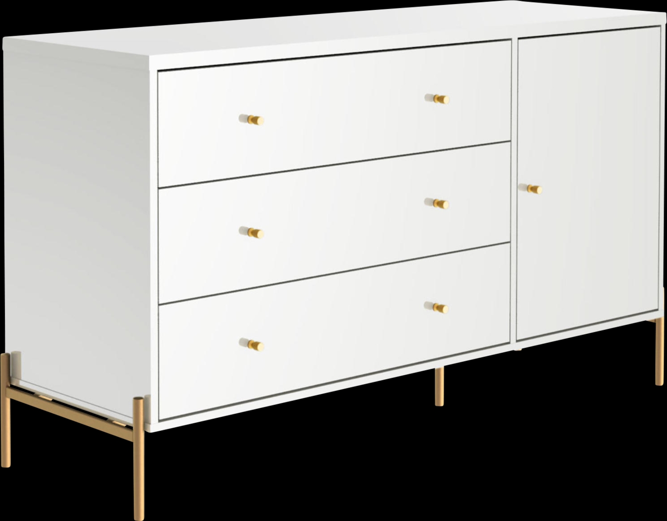 Colletta V White Dresser - Thumbnail - Image 3