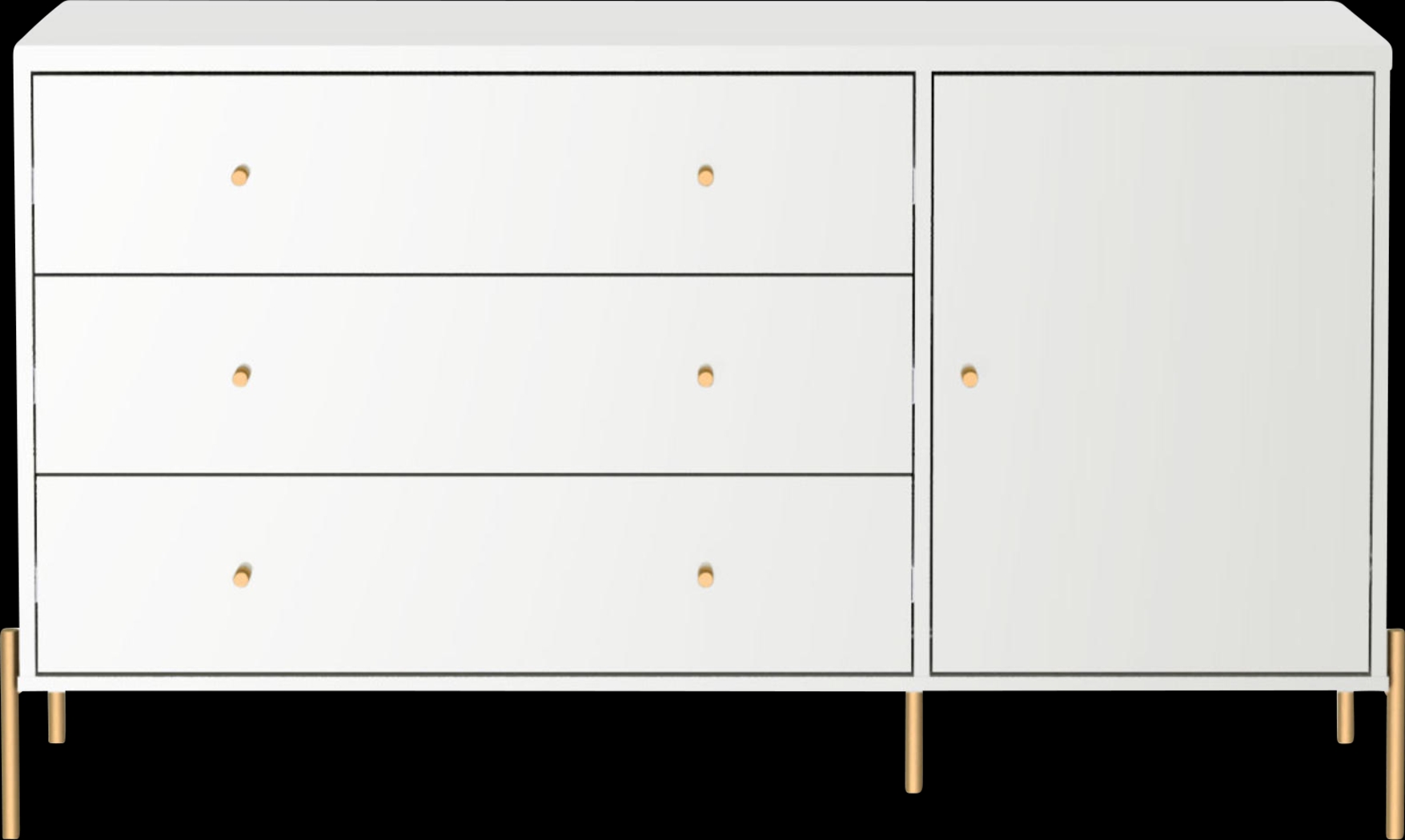 Colletta V White Dresser - Thumbnail - Image 1