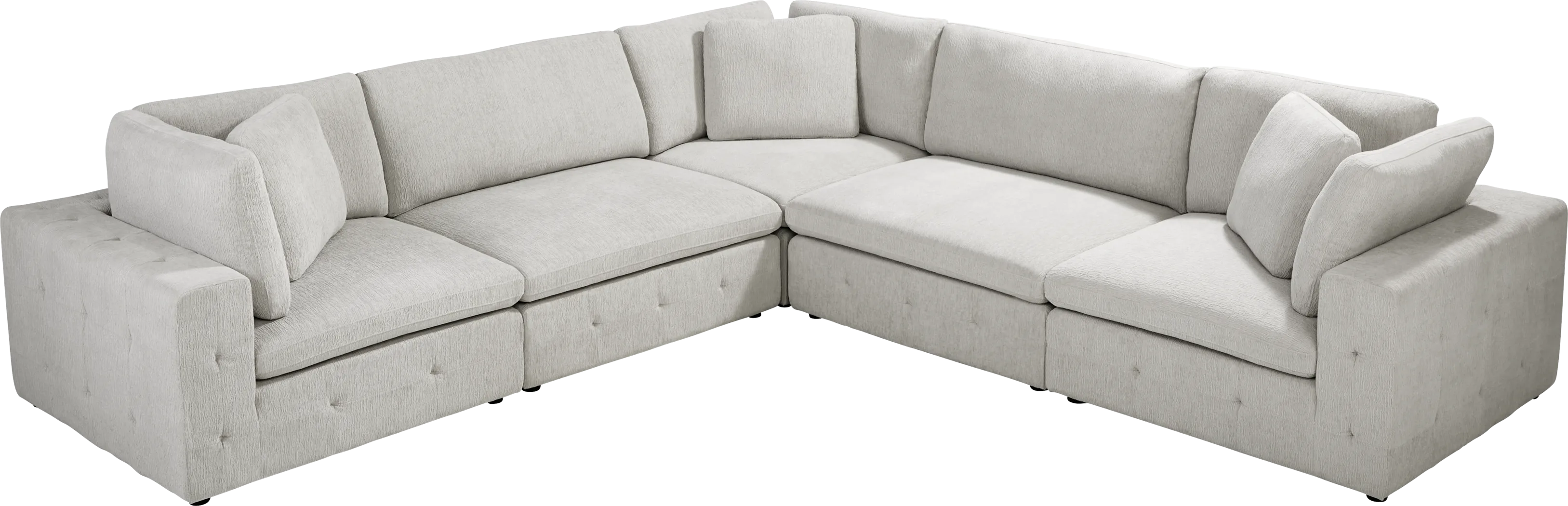 Collin Park Gray 5 Pc Sectional - Thumbnail - Image 3