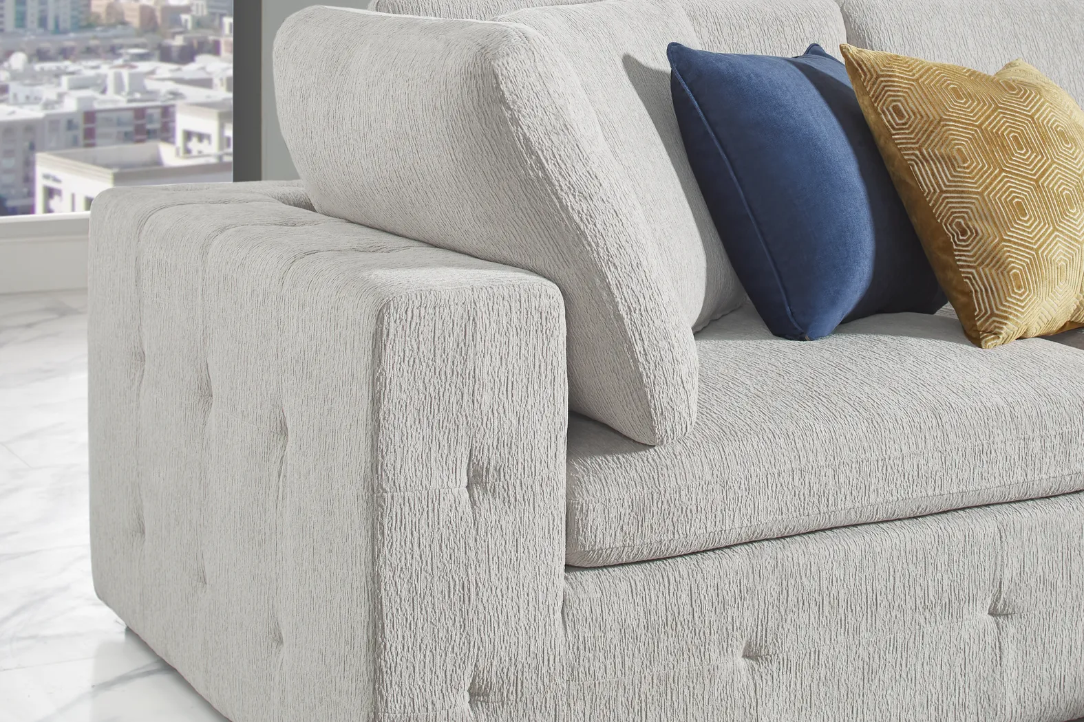 Collin Park Gray 5 Pc Sectional - Thumbnail - Image 4