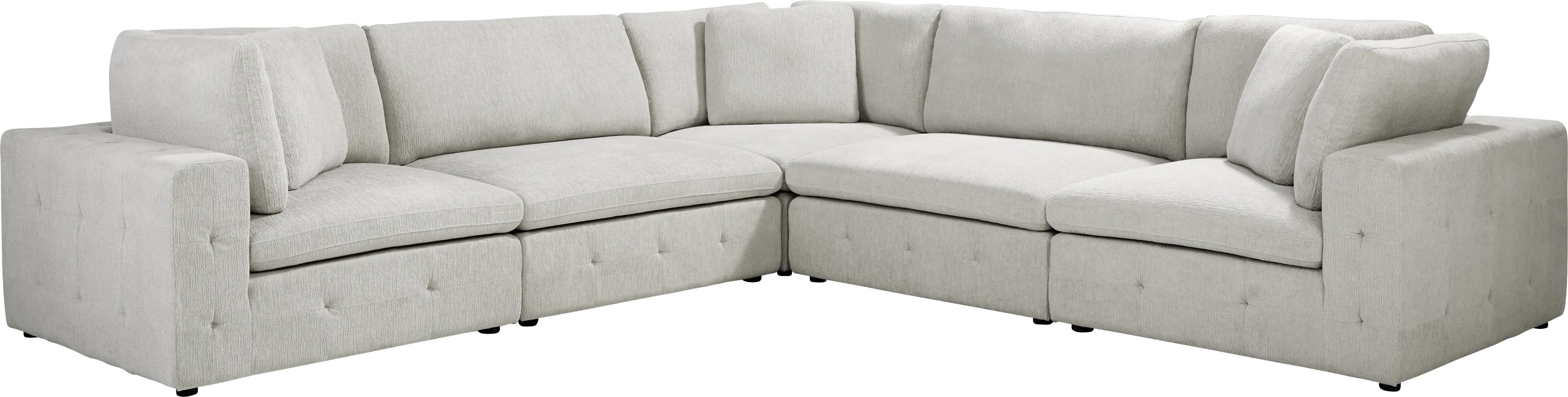 Collin Park Gray 5 Pc Sectional - Thumbnail - Image 1