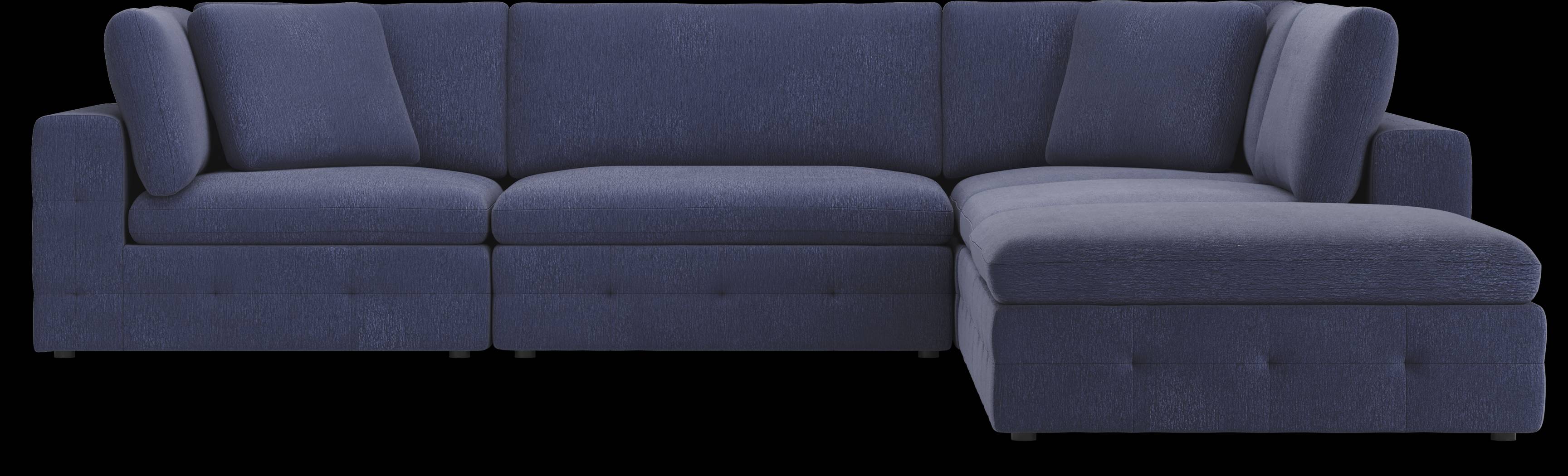 Collin Park Indigo 5 Pc Sectional - Thumbnail - Image 3