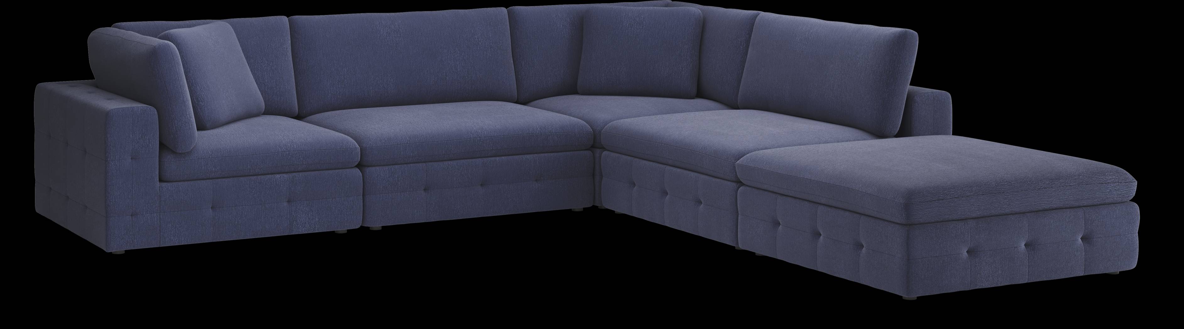 Collin Park Indigo 5 Pc Sectional - Thumbnail - Image 1