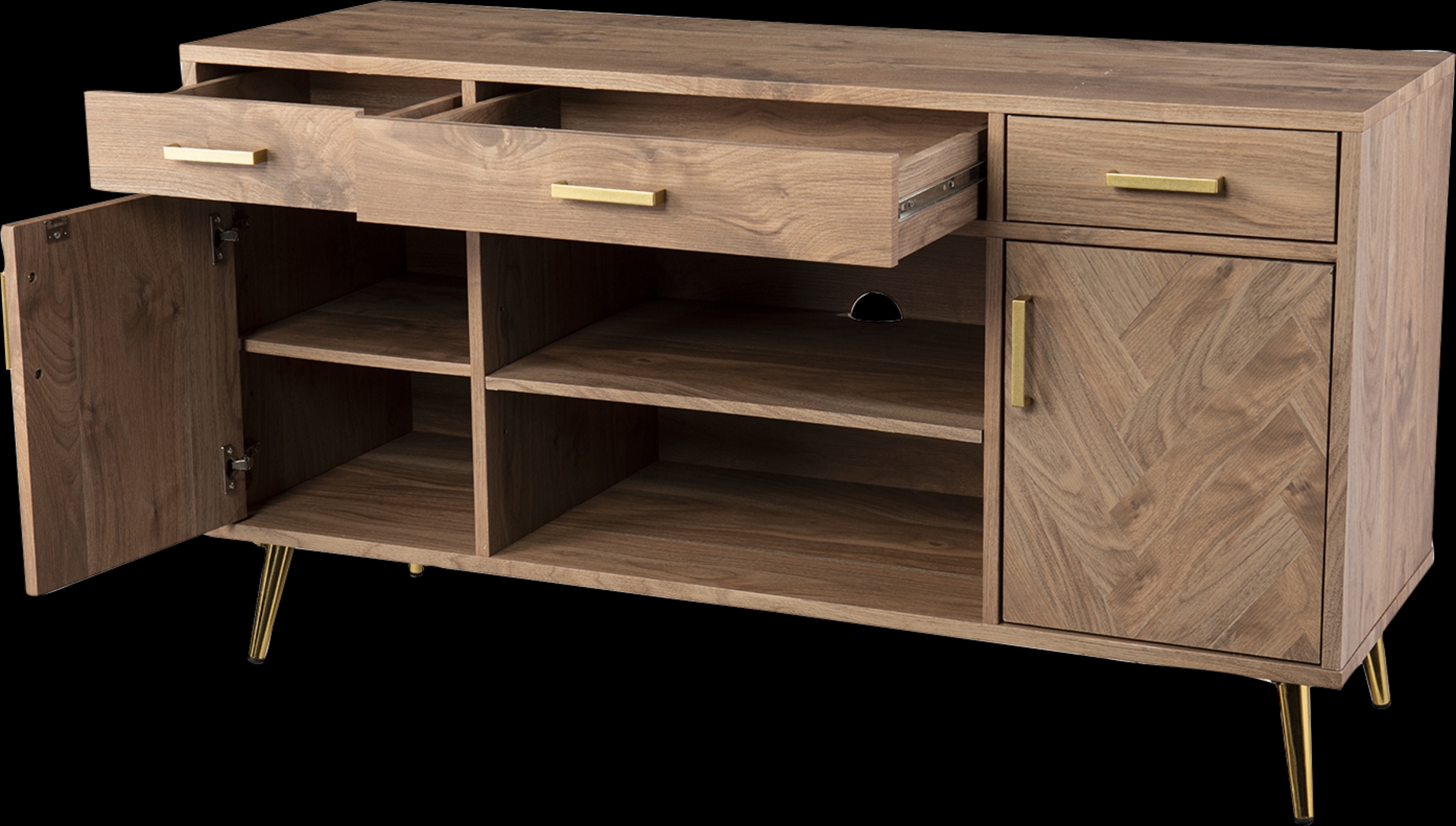 Collingdale Brown 48 in. Console - Thumbnail - Image 2