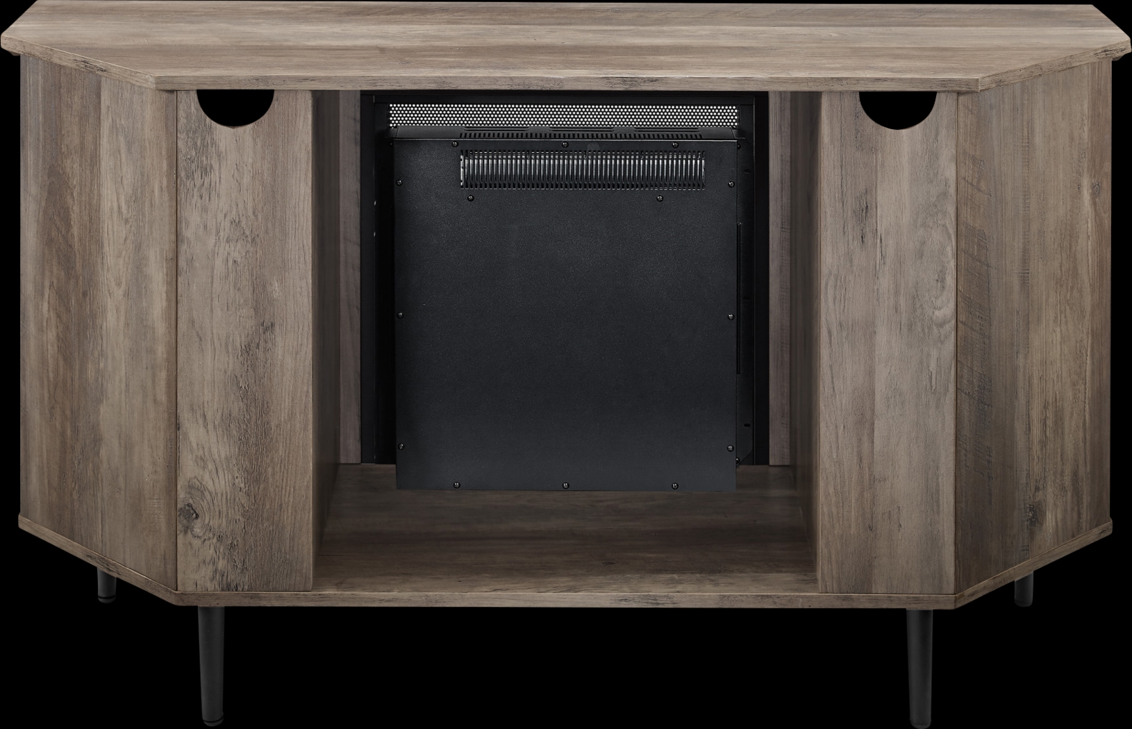 Collington Gray 48 in. Console, With Electric Fireplace - Thumbnail - Image 3