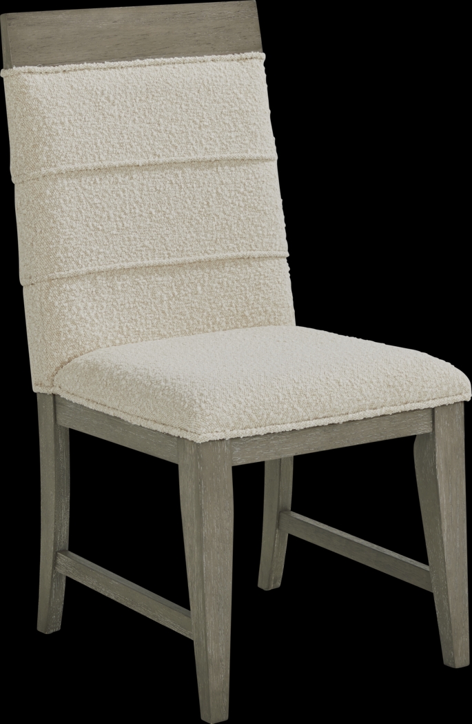 Collins Avenue Cream Upholstered Side Chair - Thumbnail - Image 1