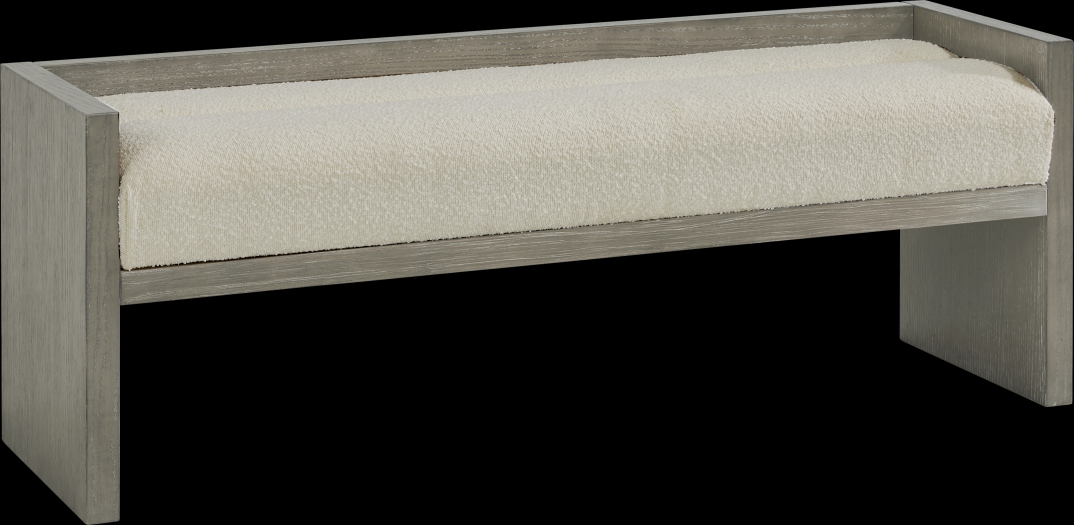 Collins Avenue Washed Wood Bench - Thumbnail - Image 1