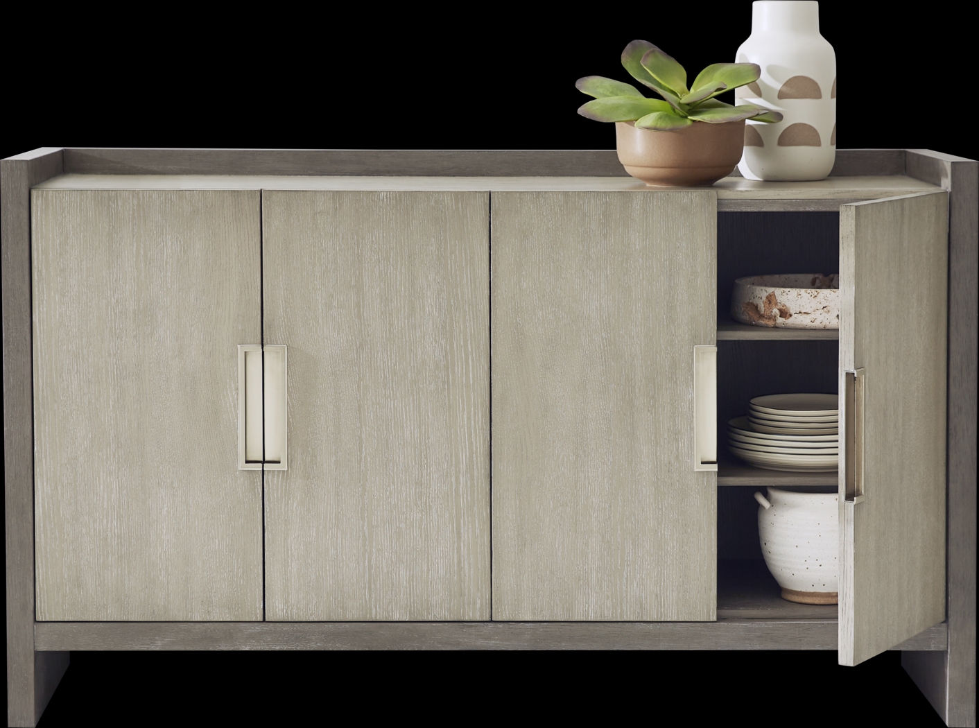 Collins Avenue Washed Wood Server - Thumbnail - Image 2