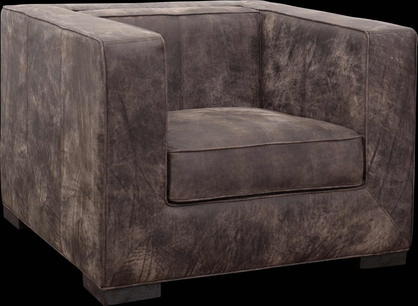 Collinwick Brown Leather Accent Chair - Thumbnail - Image 1