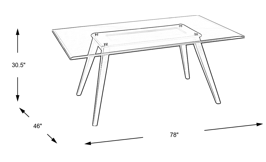 Dimension Image. Please refer to the Dimension Tab on this page for dimension details.