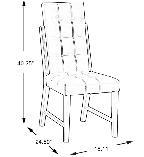 Dimension Image. Please refer to the Dimension Tab on this page for dimension details.