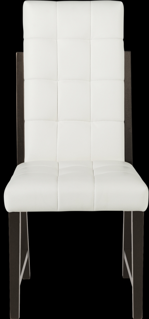 Colonia Hills Espresso 5 Pc 78 in. Rectangle Dining Room with White Chairs - Thumbnail - Image 4