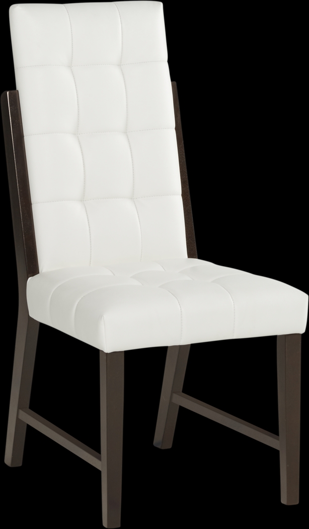 Colonia Hills Espresso 5 Pc 78 in. Rectangle Dining Room with White Chairs - Thumbnail - Image 3