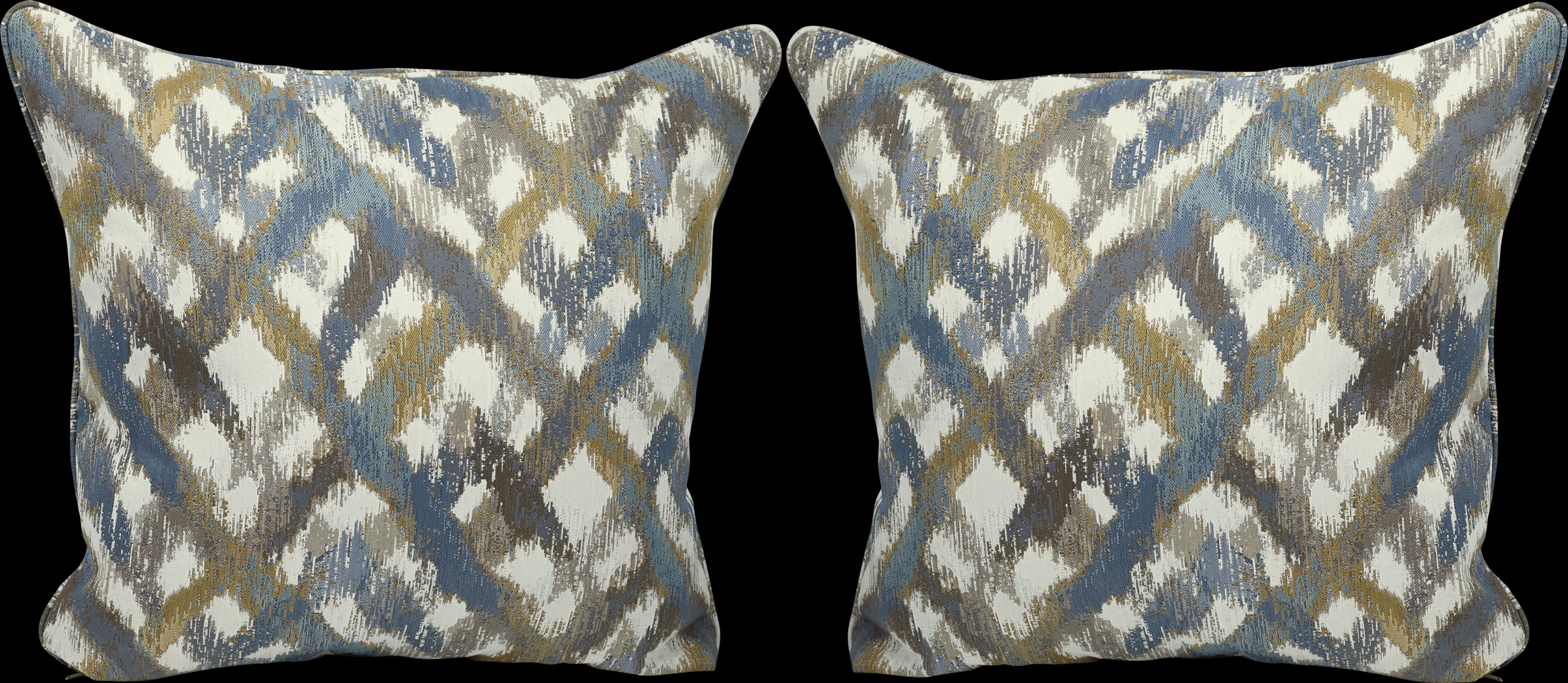 Color Splash Indigo Accent Pillows (Set of 2) - Thumbnail - Image 1