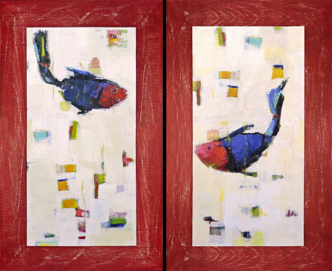 Colorful Fish Set of 2 Artwork - Thumbnail - Image 1
