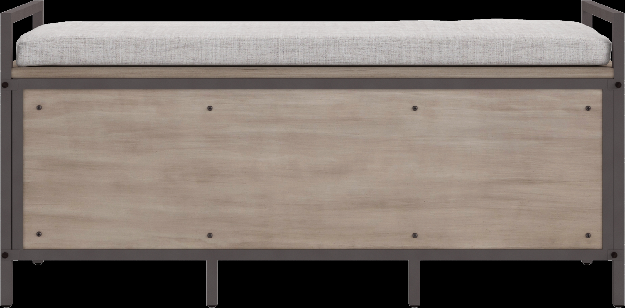 Colridge Gray Storage Bench - Thumbnail - Image 4